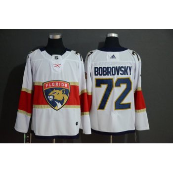 Men's Florida Panthers 72 Sergei Bobrovsky White Adidas Jersey