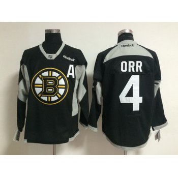 Boston Bruins #4 Bobby Orr 2014 Training Black Jersey