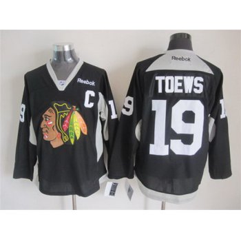 Chicago Blackhawks #19 Jonathan Toews 2014 Training Black Jersey