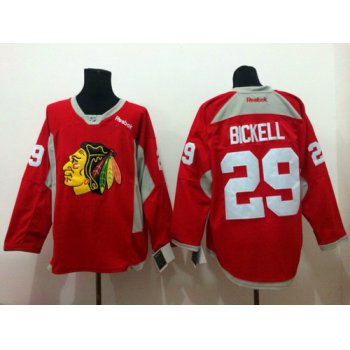 Chicago Blackhawks #29 Bryan Bickell 2014 Training Red Jersey