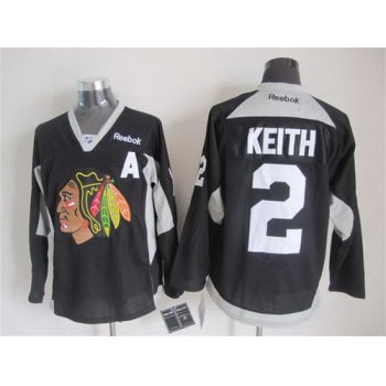 Chicago Blackhawks #2 Duncan Keith 2014 Training Black Jersey