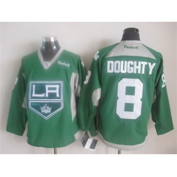 Los Angeles Kings #8 Drew Doughty 2014 Training Green Jersey