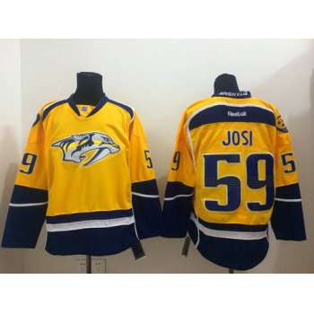 Nashville Predators #59 Roman Josi Yellow Jersey