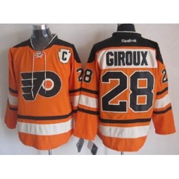 Philadelphia Flyers #28 Claude Giroux 2012 Winter Classic Orange Jersey