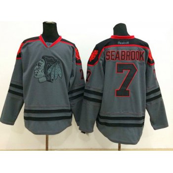 Chicago Blackhawks #7 Brent Seabrook Charcoal Gray Jersey