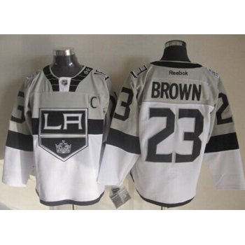 Los Angeles Kings #23 Dustin Brown 2015 Stadium Series Gray/White Jersey