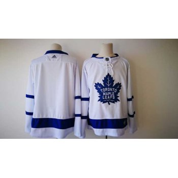 Men's Toronto Maple Leafs Blank White 2017-2018 Hockey Stitched NHL Jersey