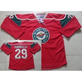 Minnesota Wild #29 Jason Pominville Red Jersey