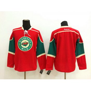 Minnesota Wild Blank Red Jersey