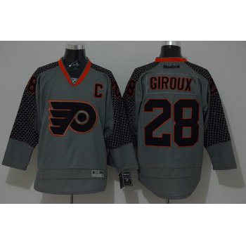 Philadelphia Flyers #28 Claude Giroux Charcoal Gray Jersey