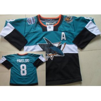 San Jose Sharks #8 Joe Pavelski 2015 Stadium Series Blue/Black Jersey