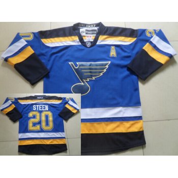 St. Louis Blues #20 Alexander Steen 2014 Blue Jersey