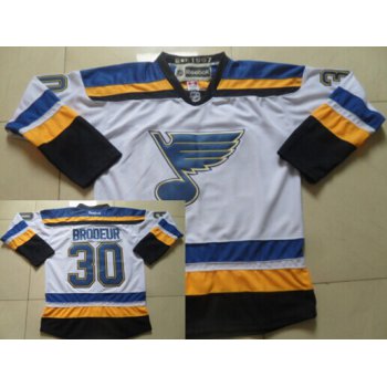 St. Louis Blues #30 Martin Brodeur 2014 White Jersey