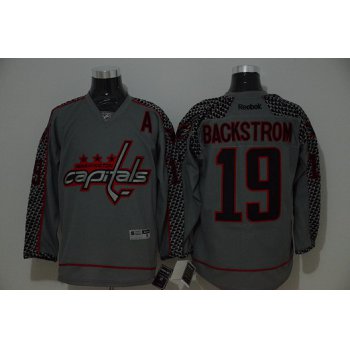 Washington Capitals #19 Nicklas Backstrom Charcoal Gray Jersey