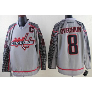 Washington Capitals #8 Alex Ovechkin Charcoal Gray Jersey