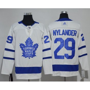 Adidas Maple Leafs #29 William Nylander White Road Authentic Stitched NHL Jersey