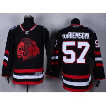 Chicago Blackhawks #57 Trevor van Riemsdyk 2014 Stadium Series Black With Red Skulls Jersey