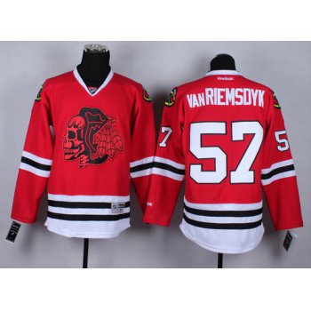 Chicago Blackhawks #57 Trevor van Riemsdyk Red With Red Skulls Jersey