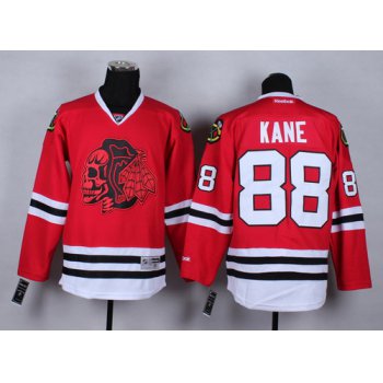 Chicago Blackhawks #88 Patrick Kane Red With Red Skulls Jersey