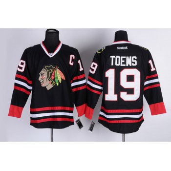 Chicago Blackhawks #19 Jonathan Toews Black Jersey