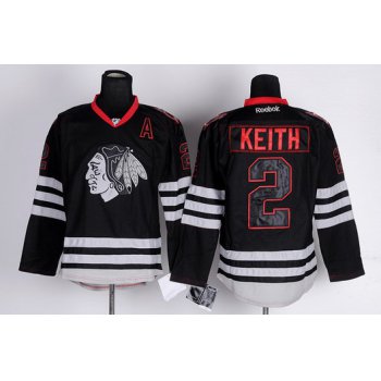 Chicago Blackhawks #2 Duncan Keith Black Ice Jersey