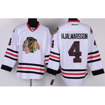 Chicago Blackhawks #4 Niklas Hjalmarsson White Jersey