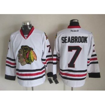 Chicago Blackhawks #7 Brent Seabrook White Jersey