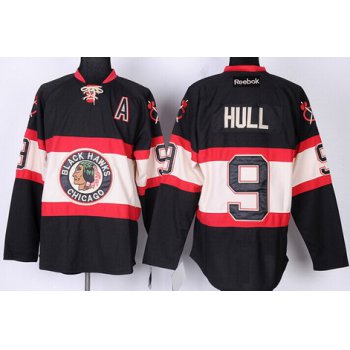 Chicago Blackhawks #9 Bobby Hull Black Third Jersey