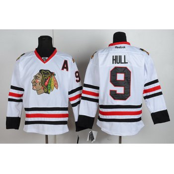 Chicago Blackhawks #9 Bobby Hull White Jersey