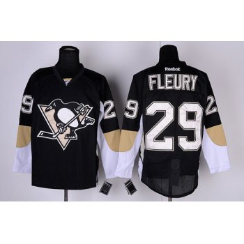 Pittsburgh Penguins #29 Marc-Andre Fleury Black Jersey