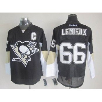 Pittsburgh Penguins #66 Mario Lemieux Black Jersey