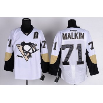 Pittsburgh Penguins #71 Evgeni Malkin White Jersey