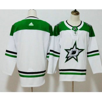 Men's Dallas Stars Blank White 2017-2018 Hockey Stitched NHL Jersey