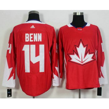 Men's Team Canada #14 Jamie Benn Red 2016 World Cup of Hockey Game Jersey