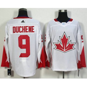 Men's Team Canada #9 Matt Duchene White 2016 World Cup of Hockey Game Jersey