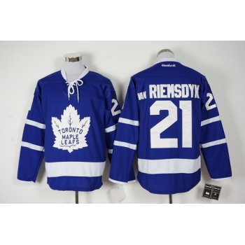 Men's Toronto Maple Leafs #21 James van Riemsdyk Royal Blue 2016-17 Home 100TH Anniversary Hockey