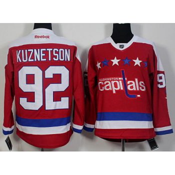 Men's Washington Capitals #92 Evgeny Kuznetsov Red Alternate Reebok Premier Jersey