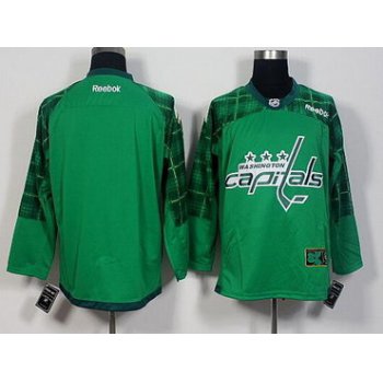 Men's Washington Capitals Blank Green 2016 St. Patrick's Day Hockey Jersey