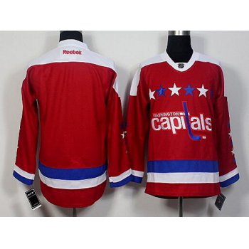 Men's Washington Capitals Blank Reebok Red Third Jersey