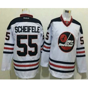 Men's Winnipeg Jets #55 Mark Scheifele White 2017 Winter Classic Stitched NHL Reebok Hockey Jersey