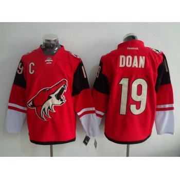 Men's Arizona Coyotes #19 Shane Doan Reebok Red Premier Home Jersey