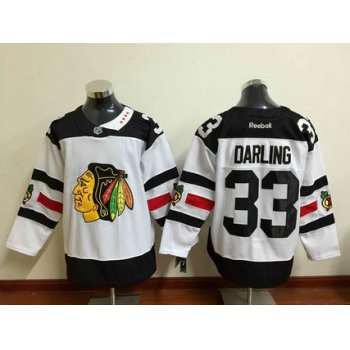 Men's Chicago Blackhawks #33 Scott Darling Reebok White 2016 Stadium Series Premier Jersey