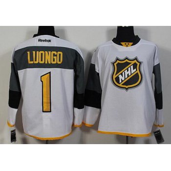 Men's Florida Panthers #1 Roberto Luongo Reebok White 2016 NHL All-Star Premier Jersey