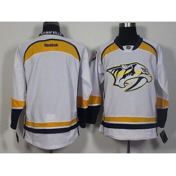 Men's Nashville Predators Blank White Away Hockey Jersey