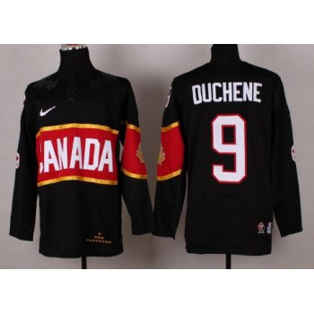 2014 Olympics Canada #9 Matt Duchene Black Jersey