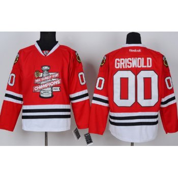 Chicago Blackhawks #00 Clark Griswold 2013 Champions Commemorate Red Jersey