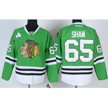 Chicago Blackhawks #65 Andrew Shaw Green Jersey