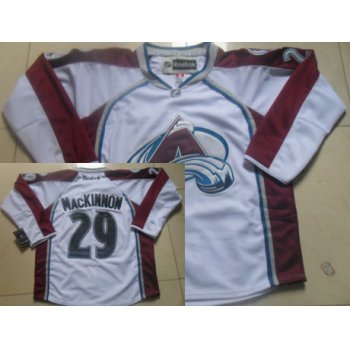 Colorado Avalanche #29 Nathan MacKinnon White Jersey