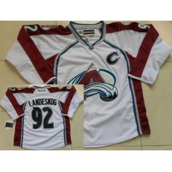 Colorado Avalanche #92 Gabriel Landeskog White Jersey