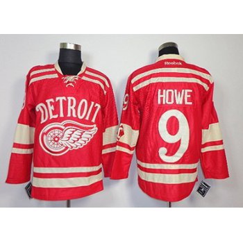 Detroit Red Wings #9 Gordie Howe 2014 Winter Classic Red Jersey